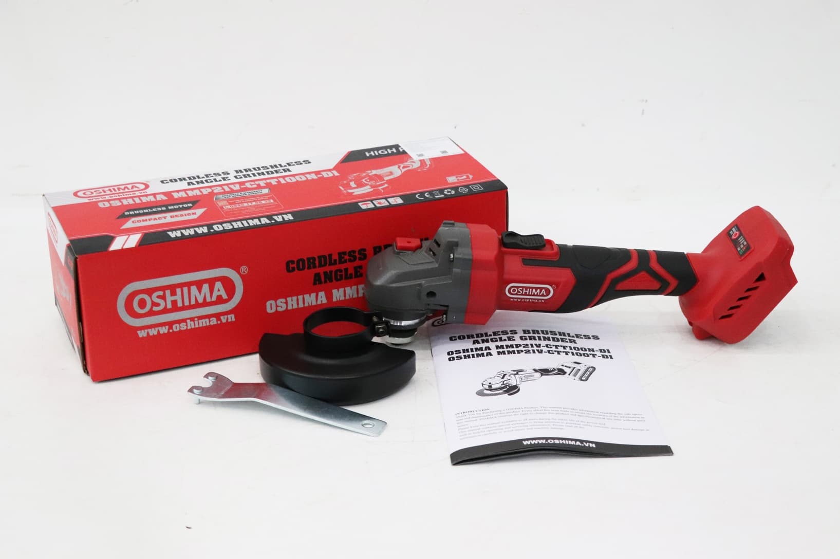 Máy mài pin Oshima MMP21V sử dụng pin Li-ion Mô tơ không chổi than