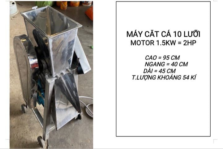 MÁY CẮT CÁ INOX TAKYO TK12 10 LƯỠI 2HP