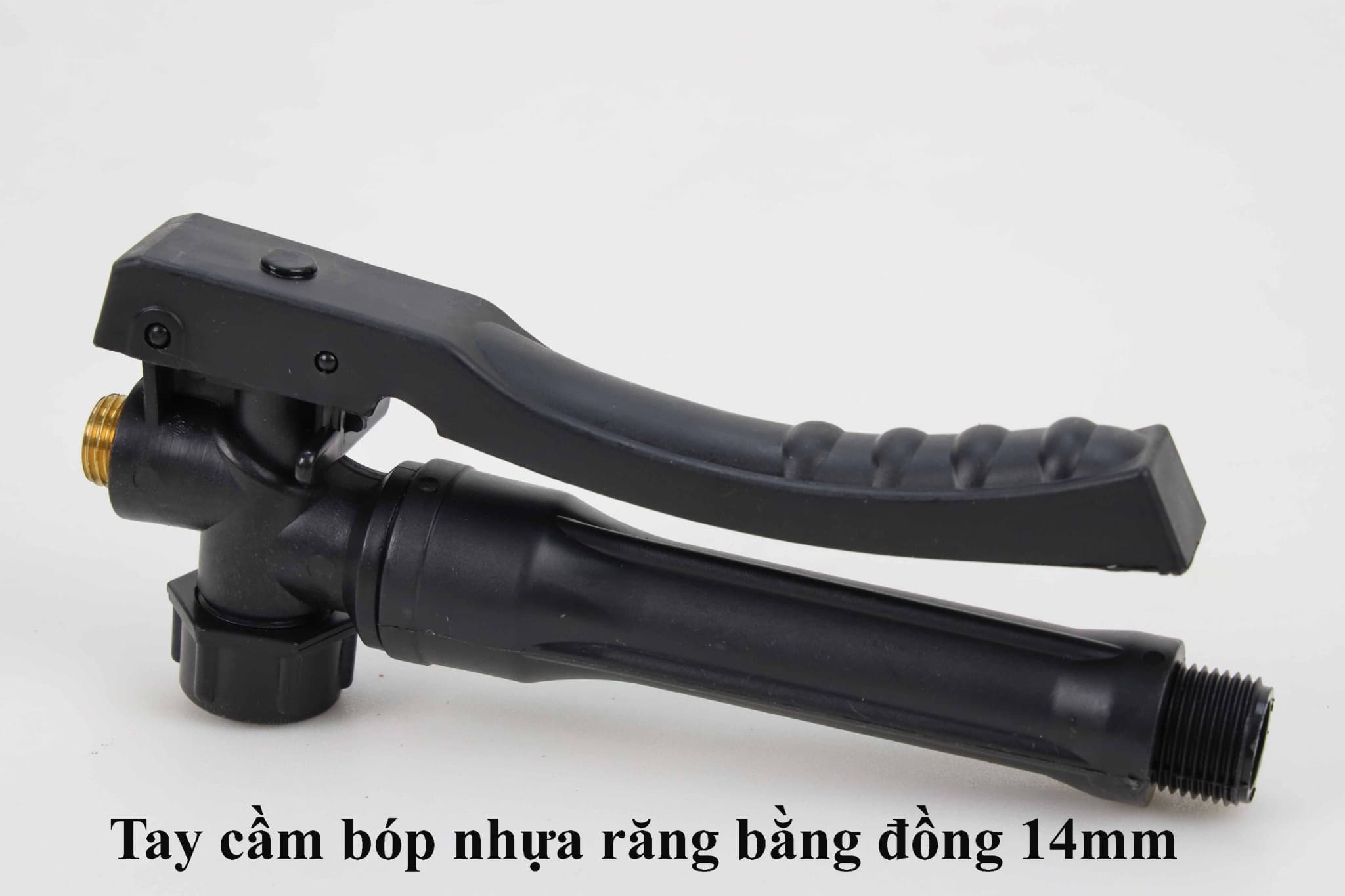 Tay bóp nhựa ren đồng 14mm